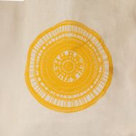 Ikonická mini taška na dárky - Městská mandala (4 barevné varianty) - (25x18cm) - Přírodní 4 oz