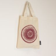 Ikonická mini taška na dárky - Městská mandala (4 barevné varianty) - (25x18cm) - Přírodní 4 oz