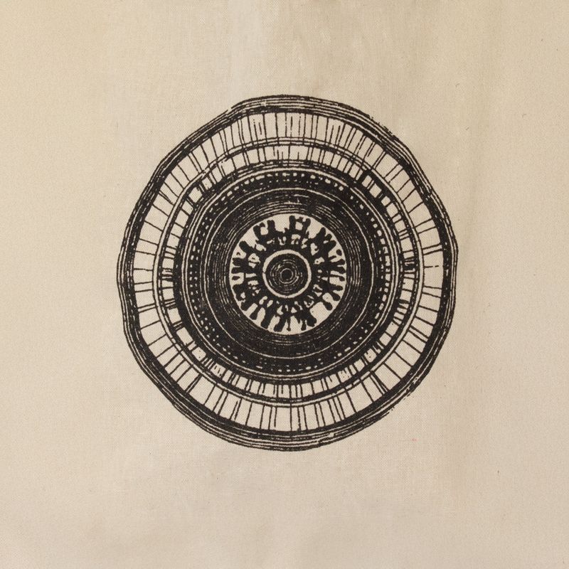 Ikonická mini taška na dárky - Městská mandala (4 barevné varianty) - (25x18cm) - Přírodní 4 oz