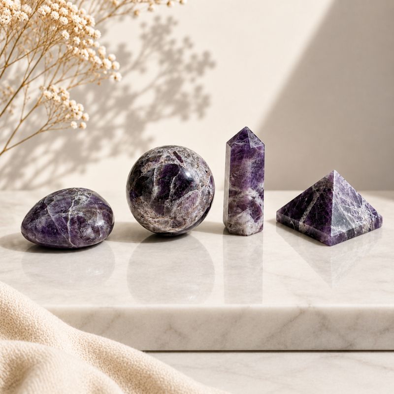 Ready to Retail Assorted Gemstone Shapes - Amethyst