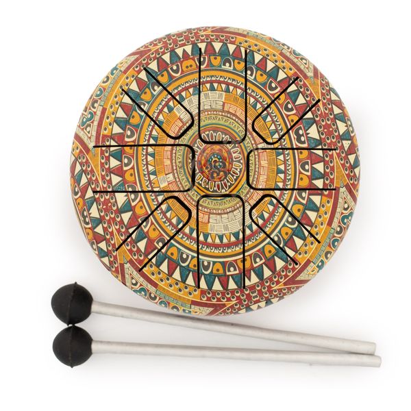 Malý Happy Buben - Óm Mandala - 13x9 cm