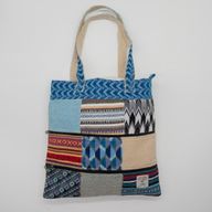 Patchwork Kathmandu taška na rameno - Dhaka Design (37×38 cm)