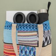 Patchwork Kathmandu taška na rameno - Dhaka Design (37×38 cm)