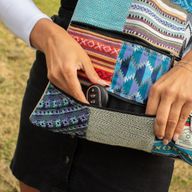 Patchwork Kathmandu taška na rameno - Dhaka Design (37×38 cm)