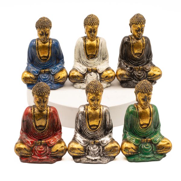Zlatý Mini Buddha (Různé Barvy)