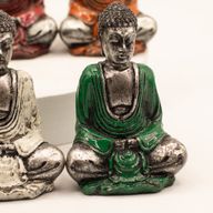 Stříbrný mini Buddha (různé barvy)