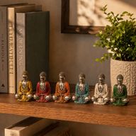 Stříbrný mini Buddha (různé barvy)
