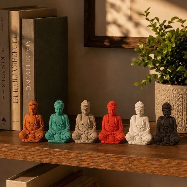 Matný Mini Buddha (Různé Barvy)