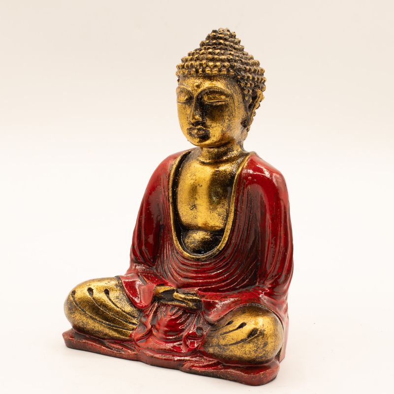 Červený a zlatý Buddha - Střední