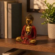 Červený a zlatý Buddha - Střední