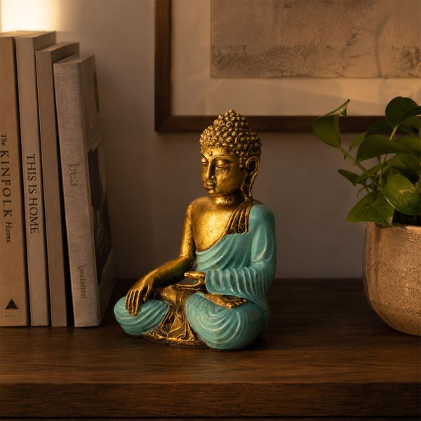 Modrý & Zlatý Buddha - Velký