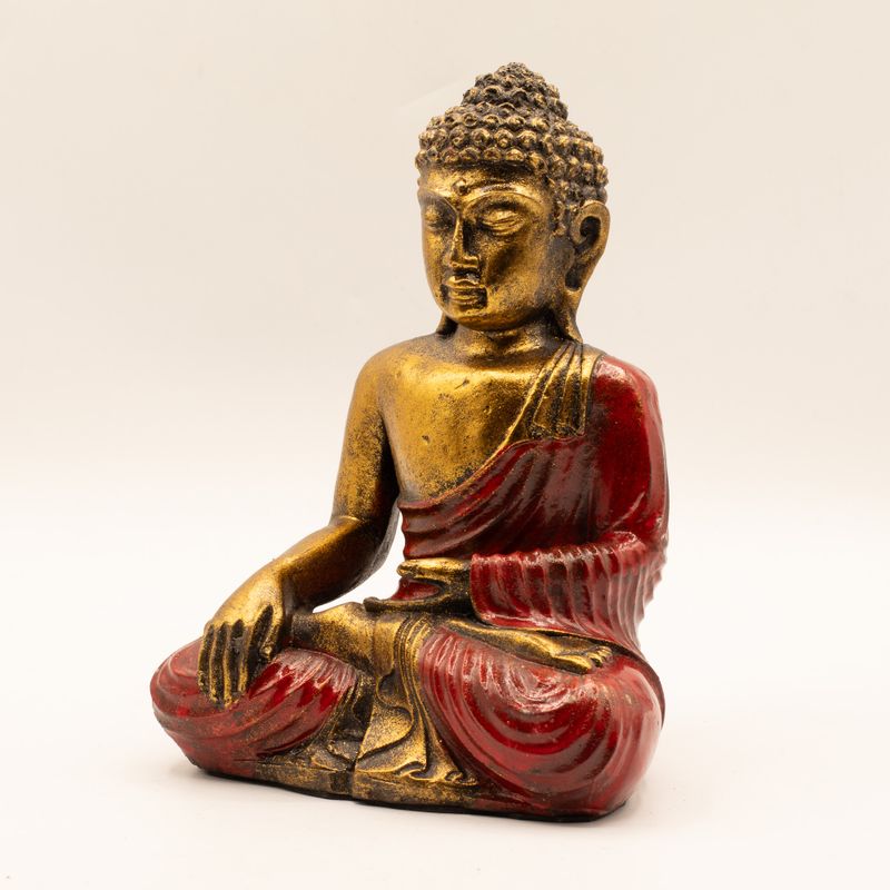 Červený a zlatý Buddha - Velký