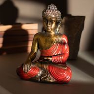 Červený a zlatý Buddha - Velký