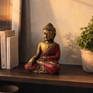 Červený a zlatý Buddha - Velký