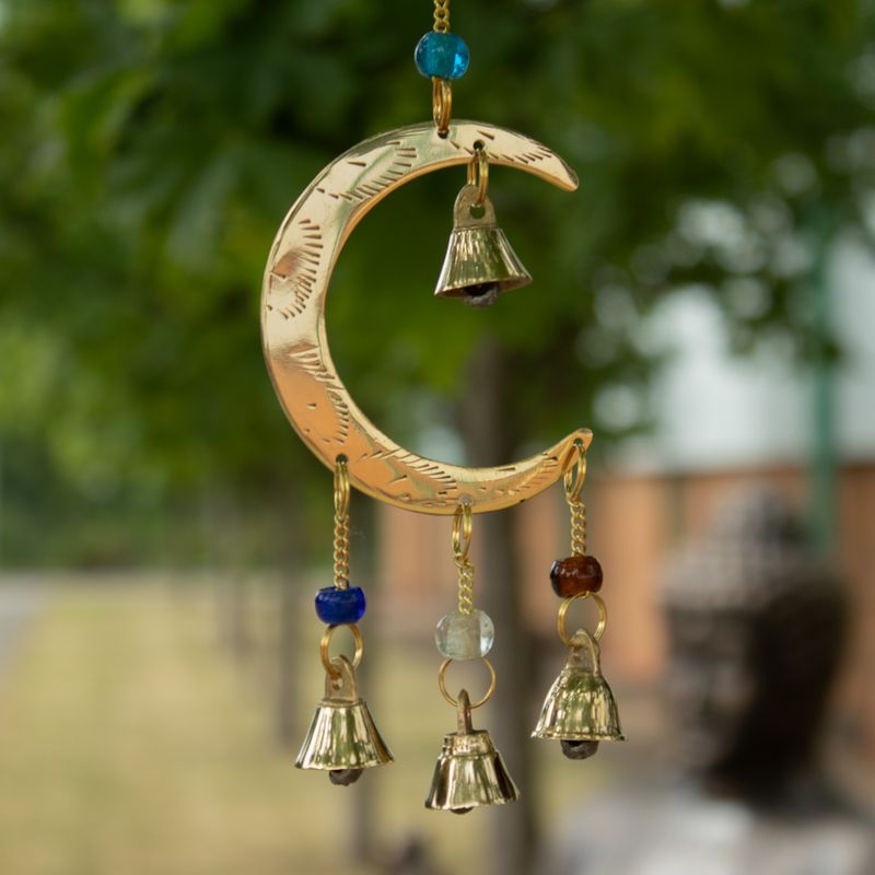 Indické zvonky - Moon Drop - 10 zvonů - 6,5 × 63 cm