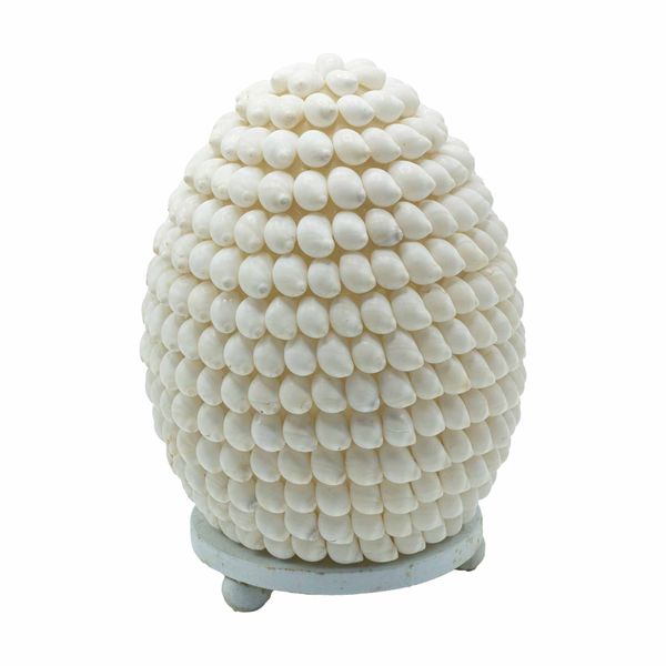Boho Lampa z Mořských Mušlí - Oválná Buting Mušle - 15cm