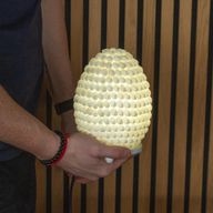 Boho lampa ze mořských mušlí - Buting Shell Ovál - 15 cm