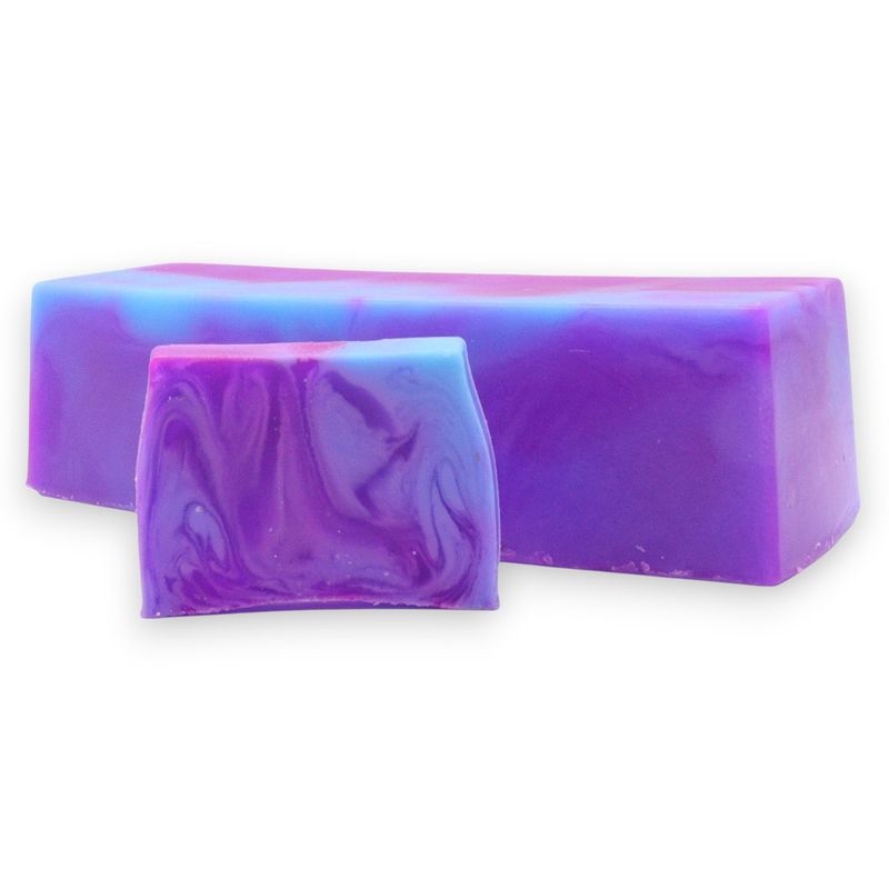 Nakrájený mýdlový bochník Amethyst Creed (13 ks) - Bílá etiketa