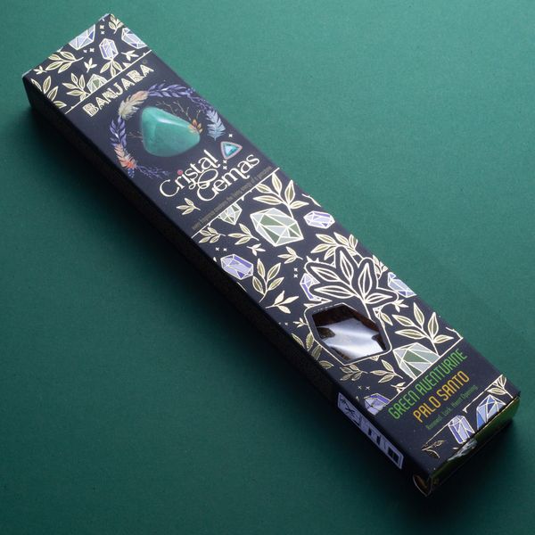Banjara Křišťálové drahokamy - Zelený Aventurín Palo Santo