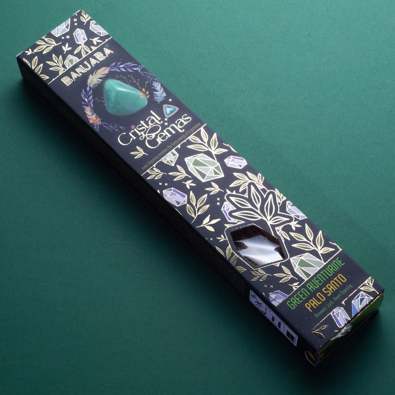 Banjara křišťálové drahokamy - zelený aventurín Palo Santo