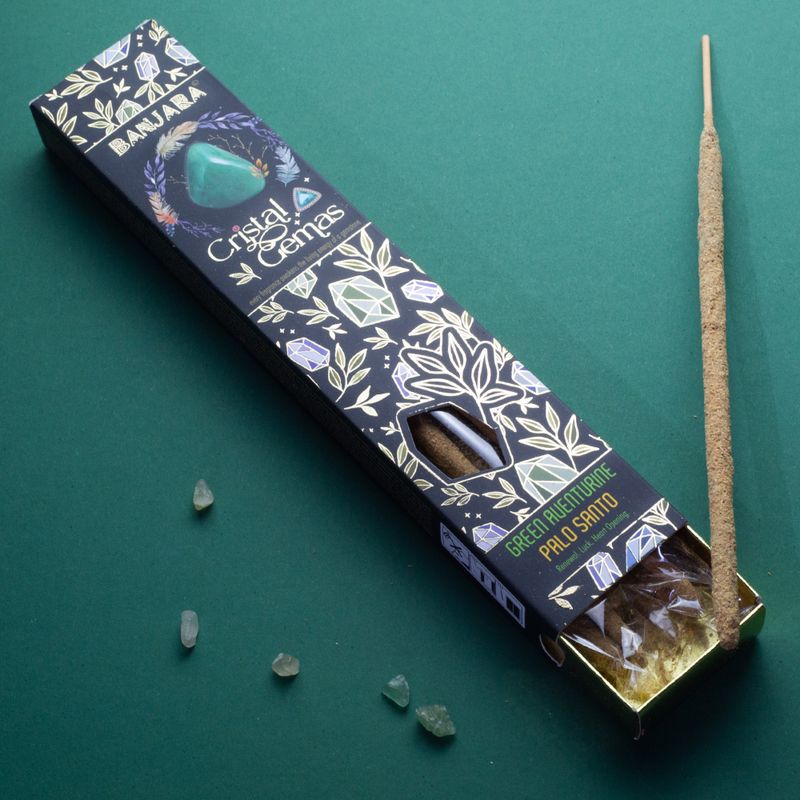 Banjara křišťálové drahokamy - zelený aventurín Palo Santo