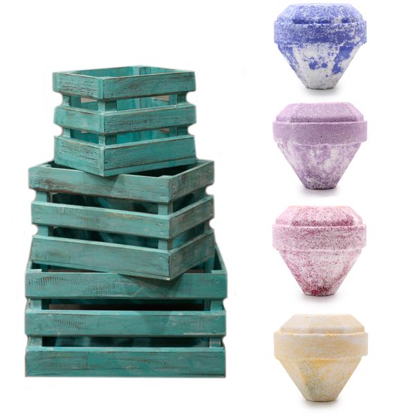 Gemstone Koupelové bomby - Startovací sada - Zelené krabičky