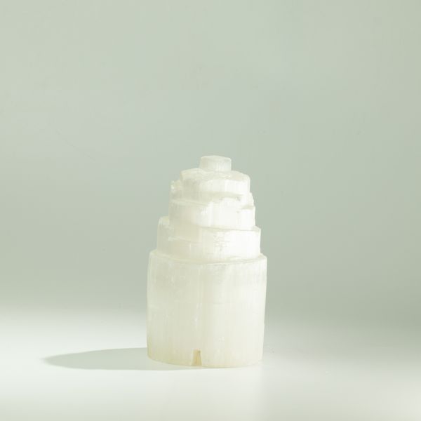 Přírodní Selenitová Lampa - 15 cm
