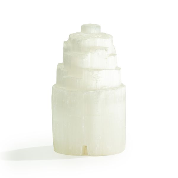 Přírodní Selenitová Lampa - 15 cm