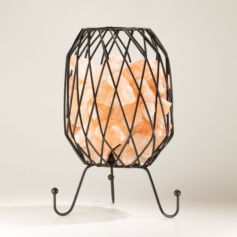 Síťové ohniště ze solného kamene - Kusy růžové himalájské soli