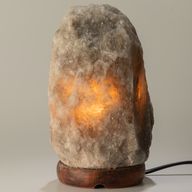 Šedá himalájská solná lampa - 1,5 - 2 kg