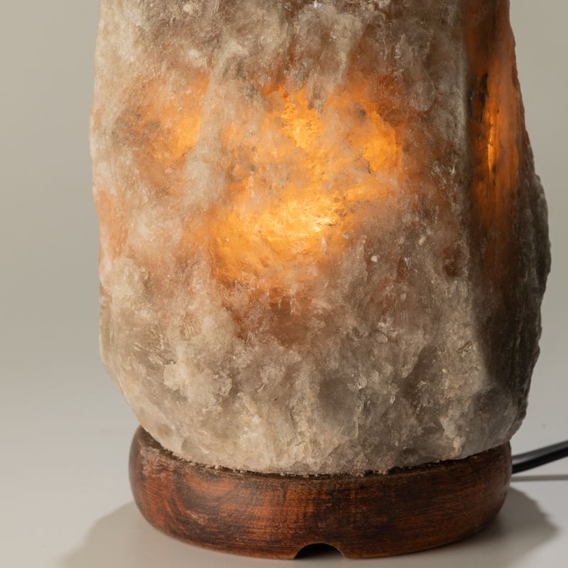 Šedá himalájská solná lampa - 1,5 - 2 kg