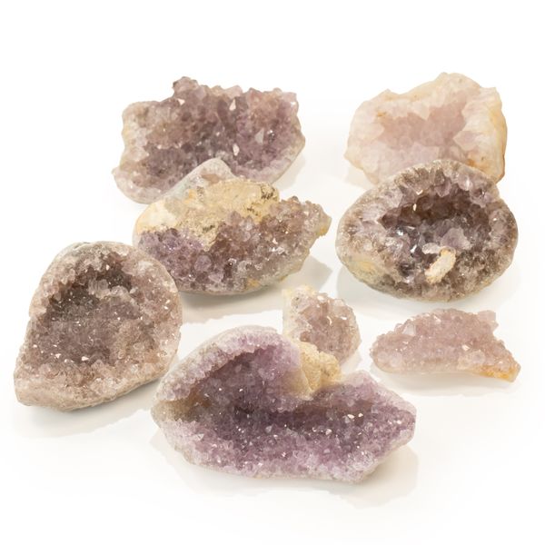 Malé smíšené ametystové geody - 3-5 cm (přibližně 1 kg) 4-6 kusů