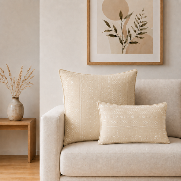 Klasický povlak na polštář - Měkký kámen - 30 × 50 cm - Dřevěný styl