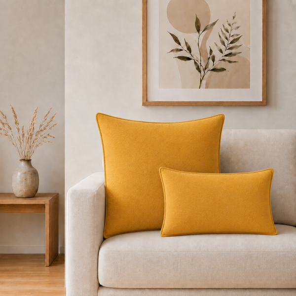 Klasický povlak na polštář - Marigold Loom- 30x50cm - Dřevěný styl