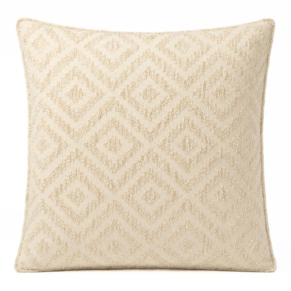 Klasický potah na polštář - Neutrální Geo Creme - 60x60 cm - Jumbo styl