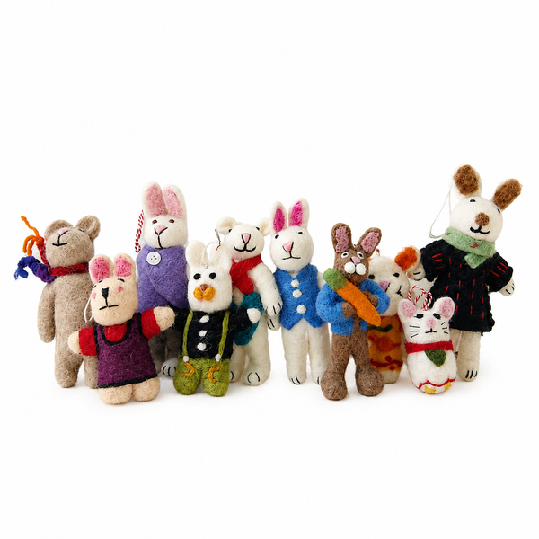 Filcové ozdoby na kabelky - smíšený výběr (mini roztomilé)