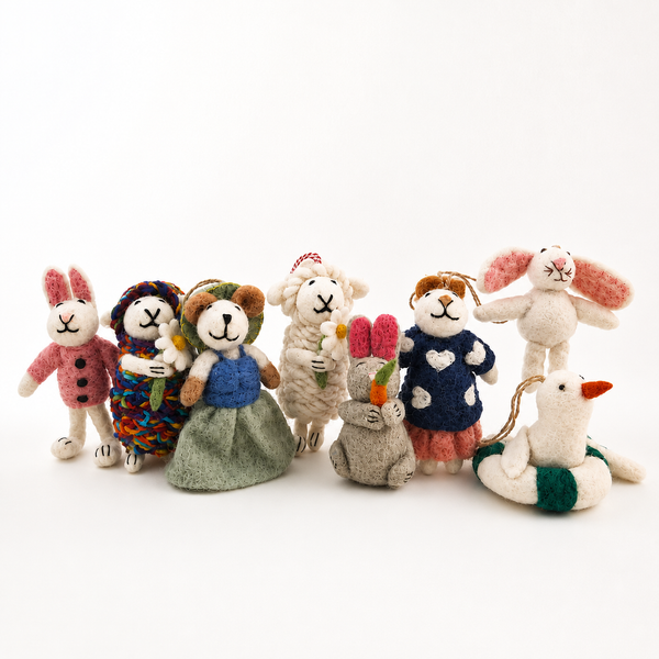Filcové přívěšky na kabelku - Smíšená kolekce (Beyond Cute Charms)