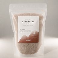 Voňavá svíčka - písková - Latte béžová - Čistý klid - 300 g