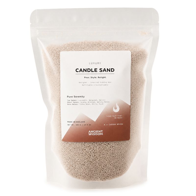 Voňavá svíčka - písková - Latte béžová - Čistý klid - 300 g