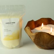 Voňavá svíčka - písková - Latte béžová - Čistý klid - 300 g