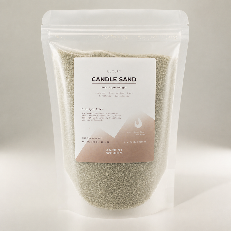 Vonná písečná svíčka - bílá - Starlight Elixir - 300 g