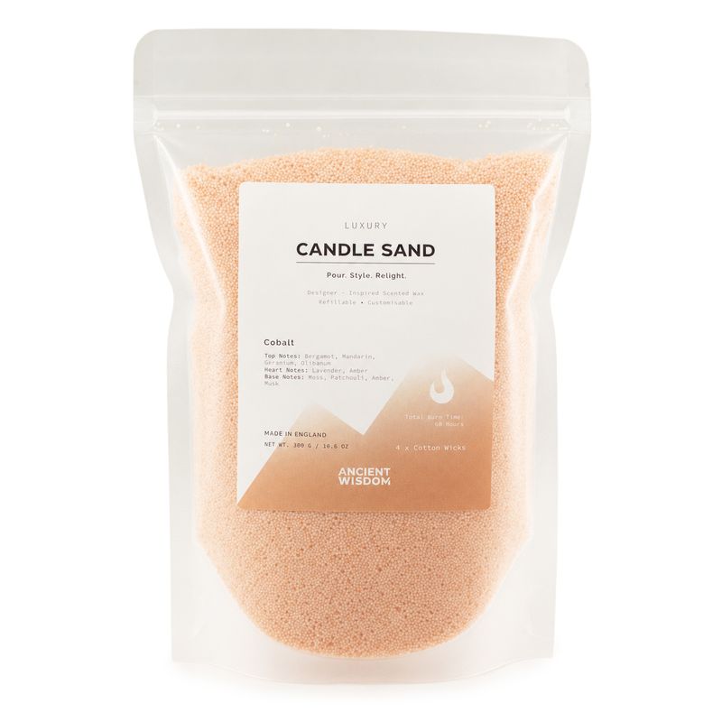 Vonný písek do svíček - Taupe Orange - Cobalt - 300 g
