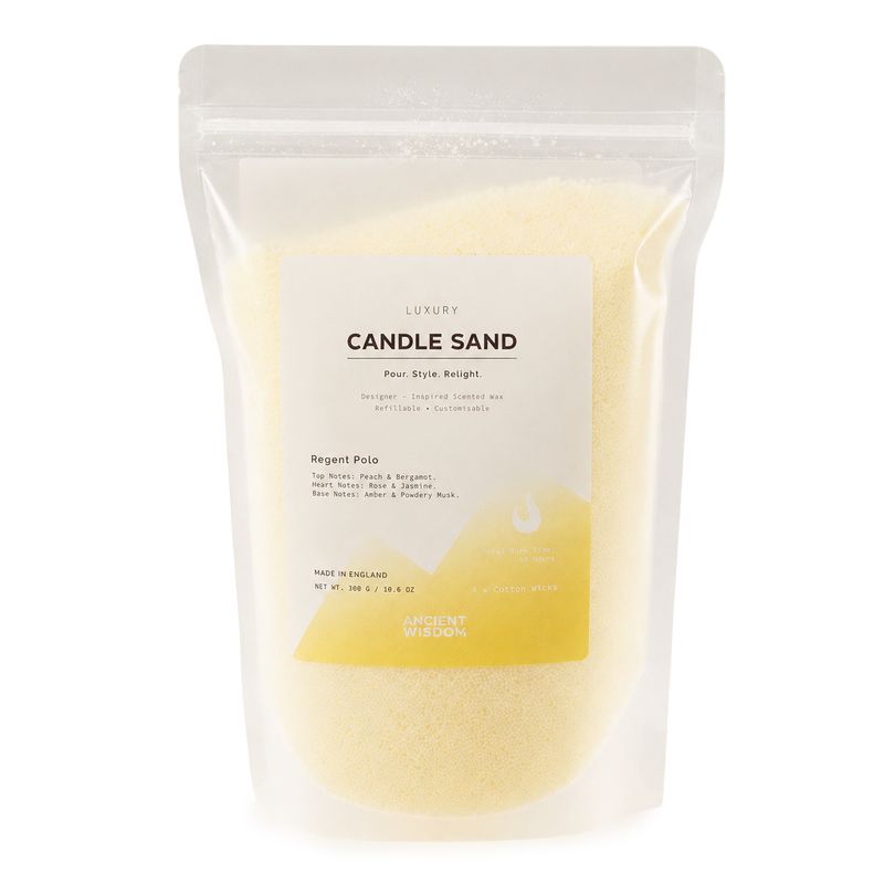 Voňavá svíčka písková - krémová - Regent Polo - 300 g