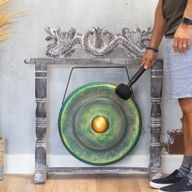 Střední gong ve stojanu - 50 cm - Greenwash
