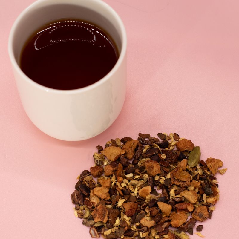 Organická horká čokoláda s chai infuzí