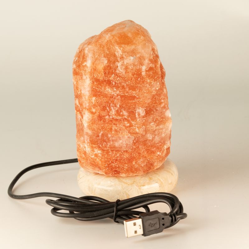 Kvalitní USB přírodní solná lampa - 11,5 cm (1 ks)
