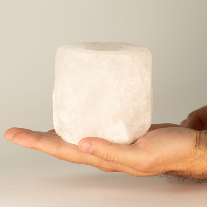 Crystal Rock svícen ze soli Himálaje 600–800 g