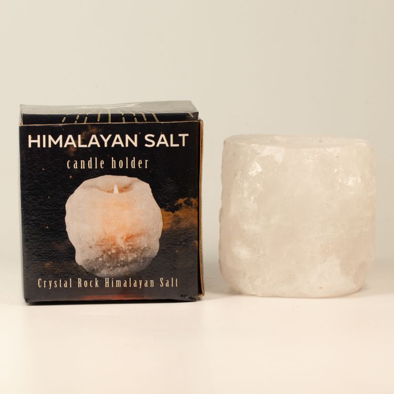 Crystal Rock svícen ze soli Himálaje 600–800 g