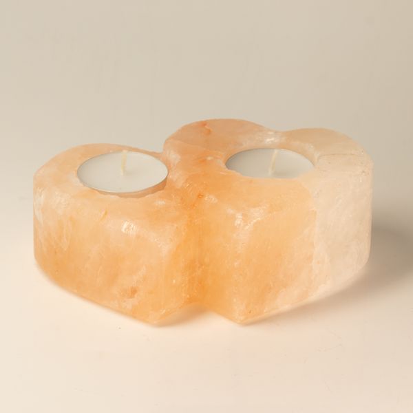 Solný Svícen - Dvojité Srdce - 1Kg