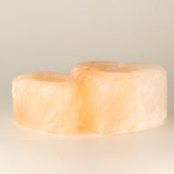 Dvojité srdce solný svícen 1 kg